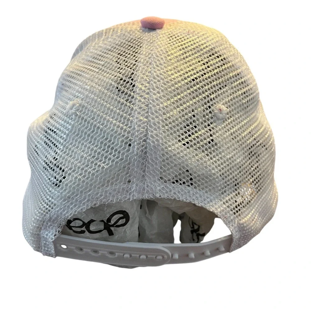 John Deere Trucker Hat Womens Pink White Mesh Snapback Cap Farm Workwear